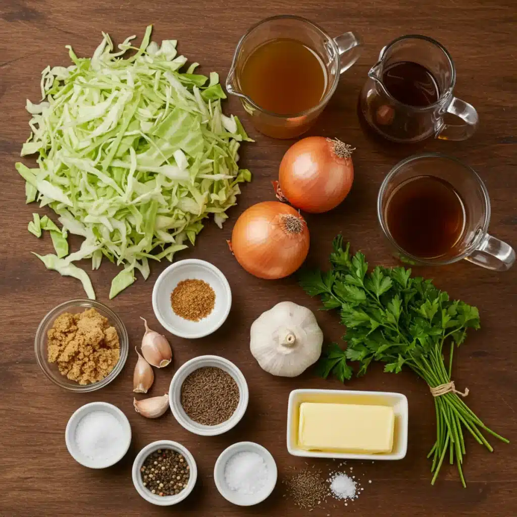 Ingredients for Gordon Ramsay Braised Cabbage