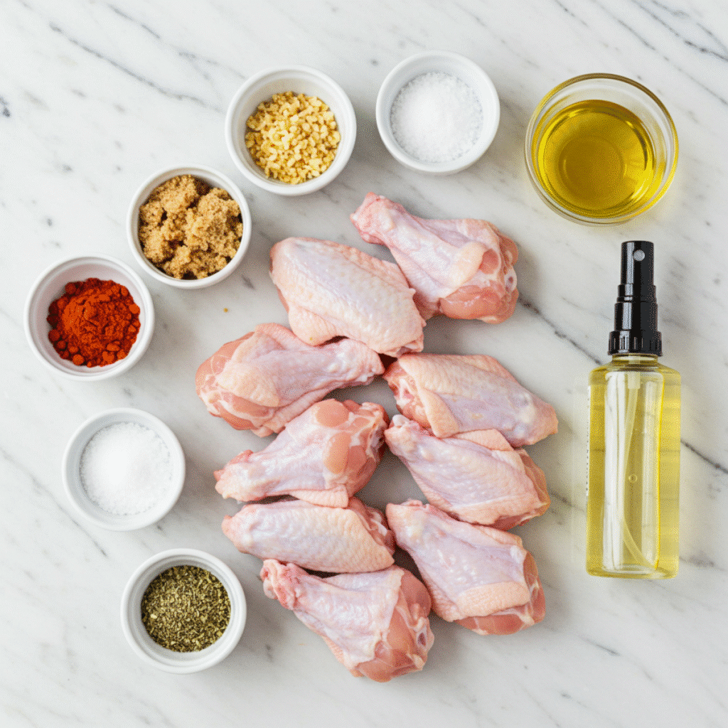 Ingredients for Gordon Ramsay air fryer chicken recipe