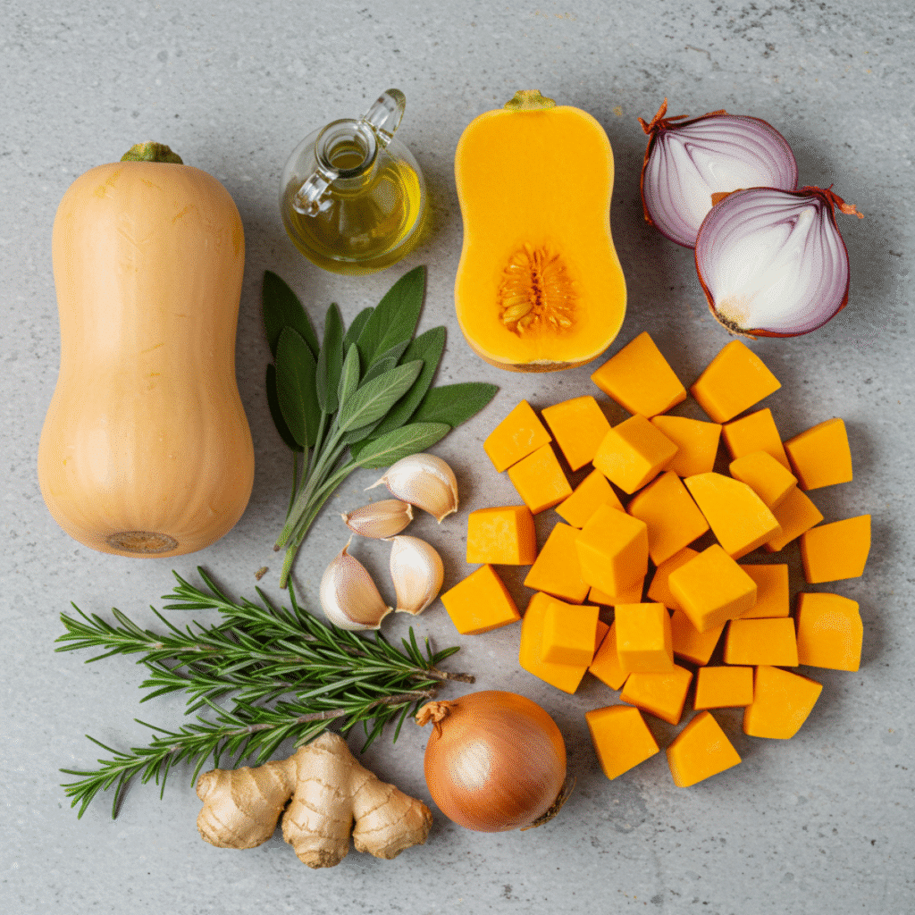 Ingredients for Gordon Ramsay Butternut Squash Soup Recipe