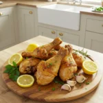 Gordon Ramsay Chicken Drumsticks on serving platter