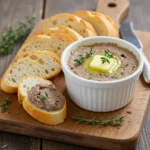 Gordon Ramsay Chicken Liver Pâté in ramekin with toast