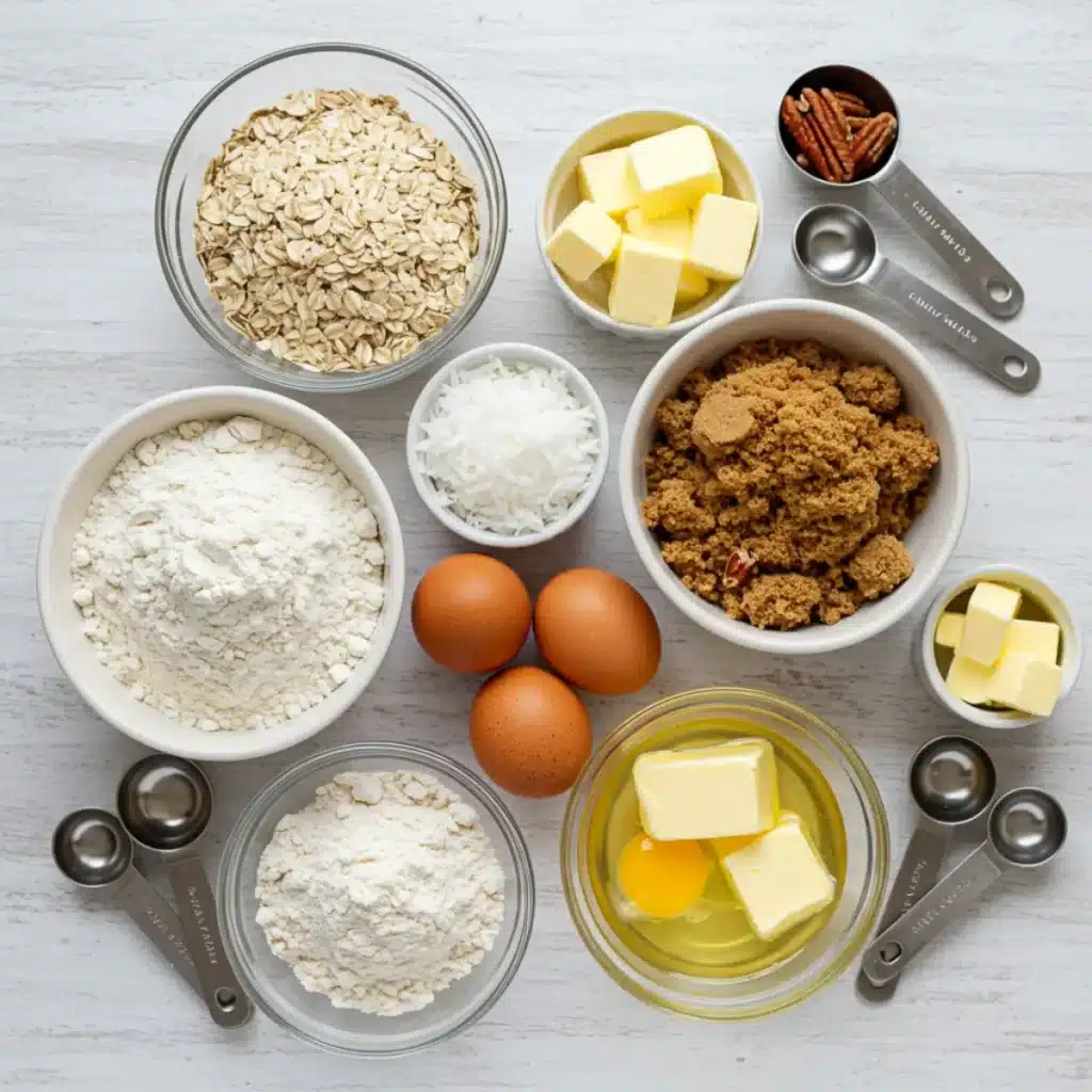 Gordon Ramsay Cowboy Cookies ingredients layout