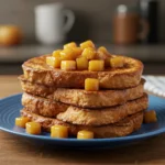 Gordon Ramsay Eggy Bread with Apples served with caramelized fruit