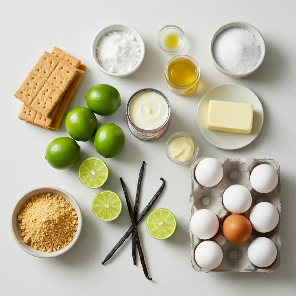 Ingredients for Gordon Ramsay Key Lime Pie Recipe