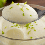 Gordon Ramsay Lime Mousse Recipe spoonful with lime zest