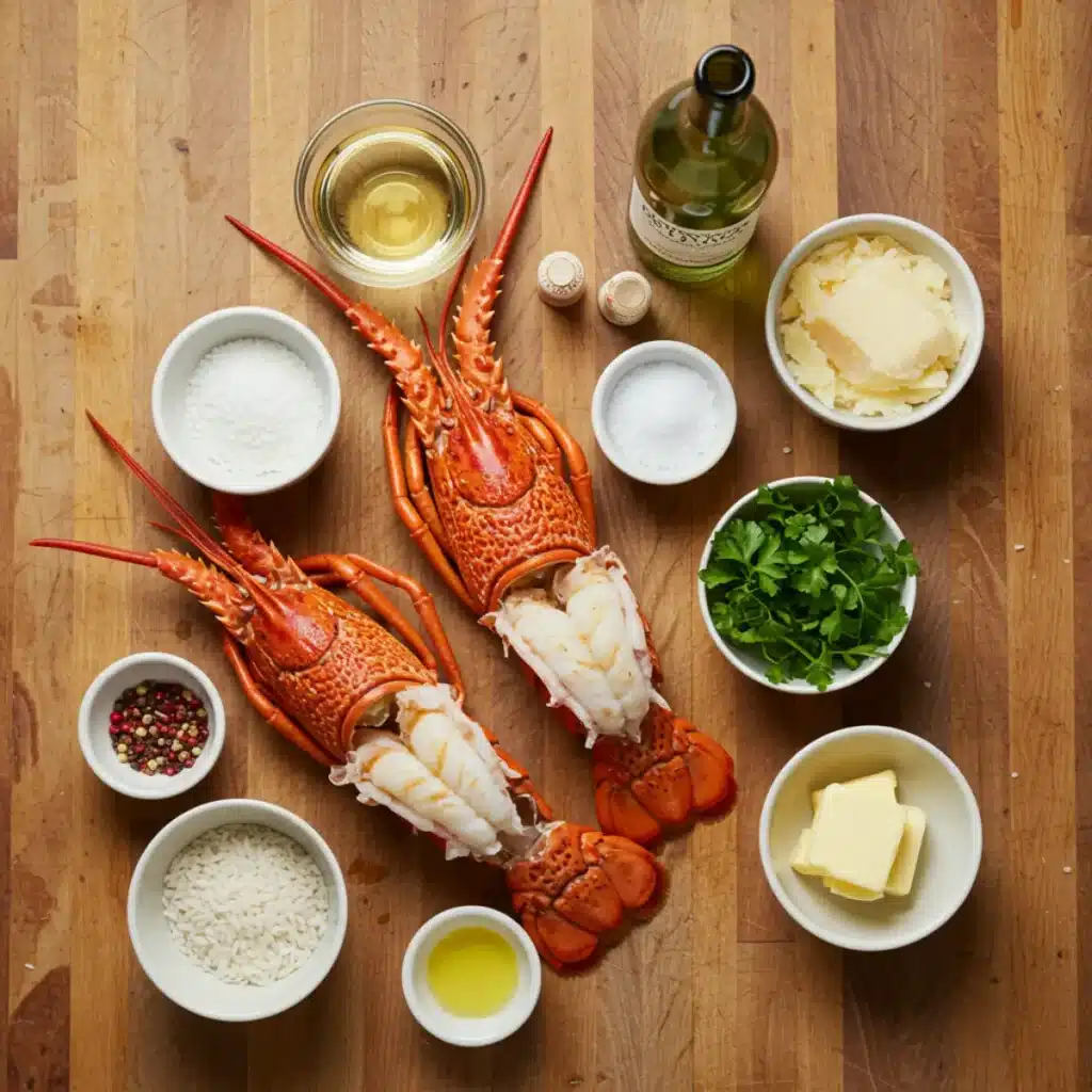 Ingredients for Gordon Ramsay lobster risotto