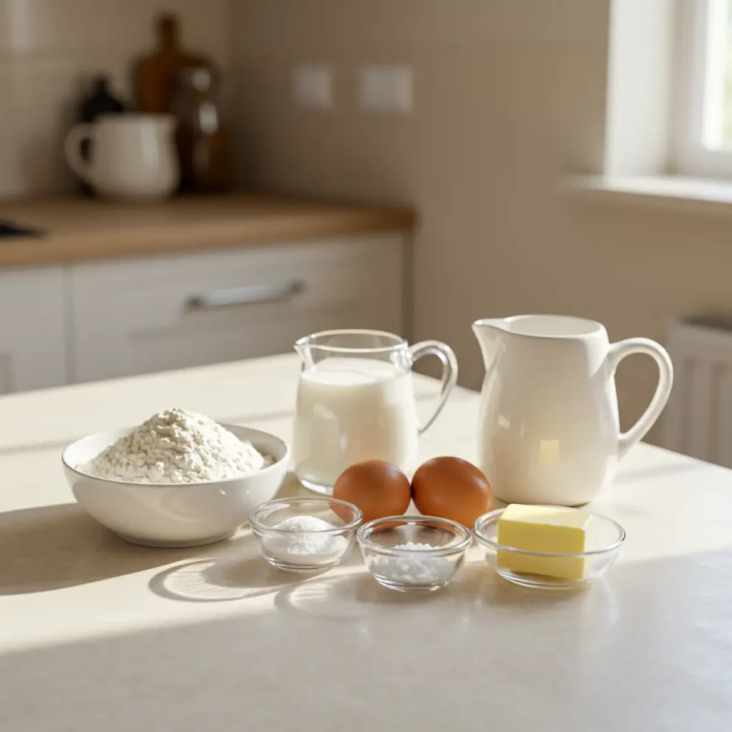 Ingredients for Gordon Ramsay Scotch Pancakes