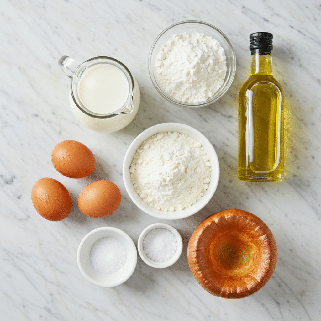 Ingredients for Gordon Ramsay Yorkshire pudding recipe