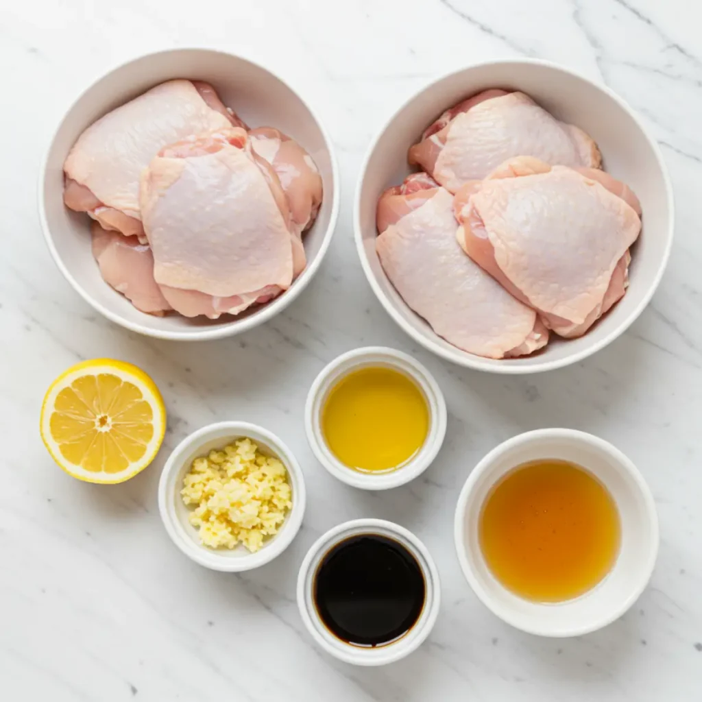 Ingredients for Gordon Ramsay Sticky Lemon Chicken recipe