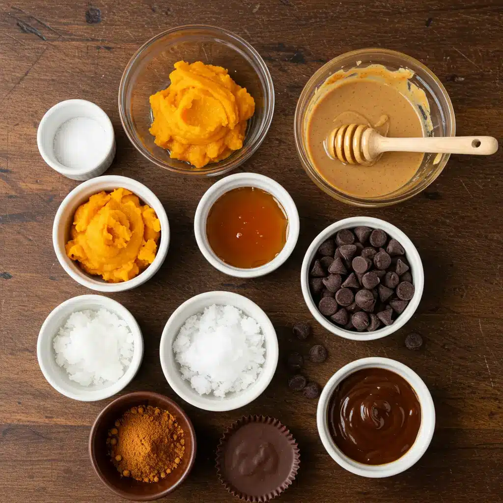 Ingredients for Chocolate Pumpkin Butter Cups