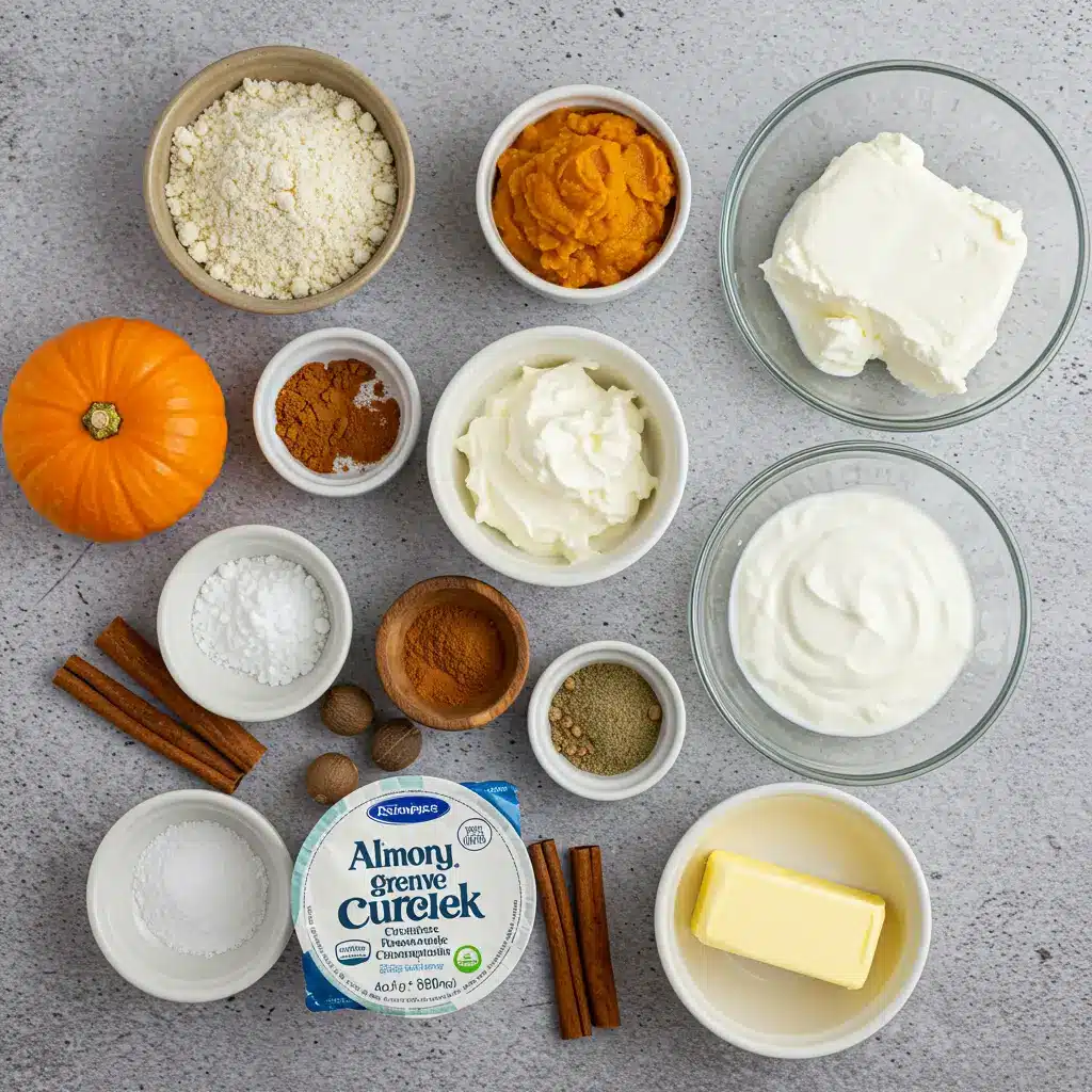 Healthy Pumpkin Cheesecakes Ingredients