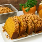 Pumpkin Bread with Brown Sugar Pecan Topping