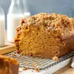 Pumpkin Bread with Maple Glaze fresh from the oven