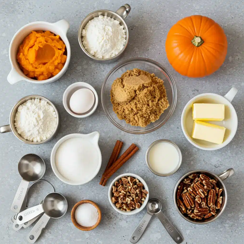 Pumpkin Cinnamon Rolls ingredients
