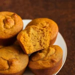 Pumpkin Cottage Cheese Muffins freshly baked