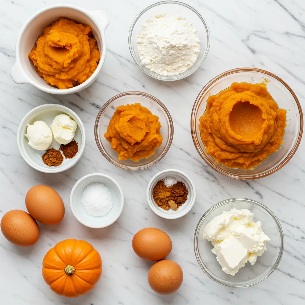 Ingredients for Pumpkin Cream Cheese Muffins