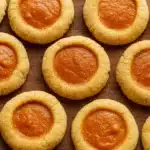 Pumpkin Pie Cookie with whipped cream on a rustic table