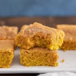 Pumpkin Snickerdoodle Bars fresh out of oven