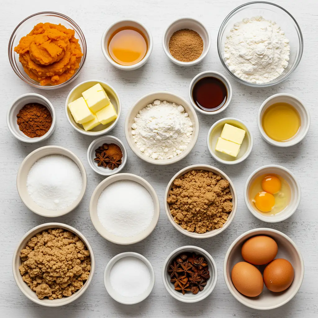 Spiced Pumpkin Bread with Streusel Ingredients