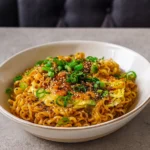 TikTok Ramen Recipe in a bowl with seasoning