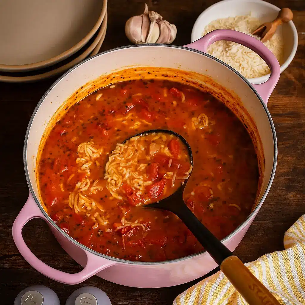 Tomato Rice Soup: Cozy, Affordable Dinner in 40 Minutes