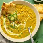 20 Minute Vegan Curry Lentil Soup served in bowl