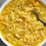 30-Minute Cauliflower Chicken Soup in bowl