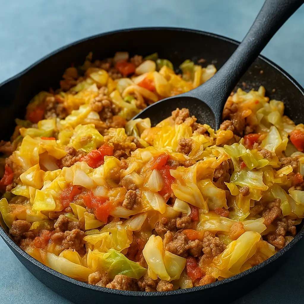 Cabbage Roll Skillet Recipe in one pan