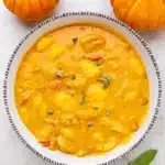 Chicken and Gnocchi in Creamy Pumpkin Sauce