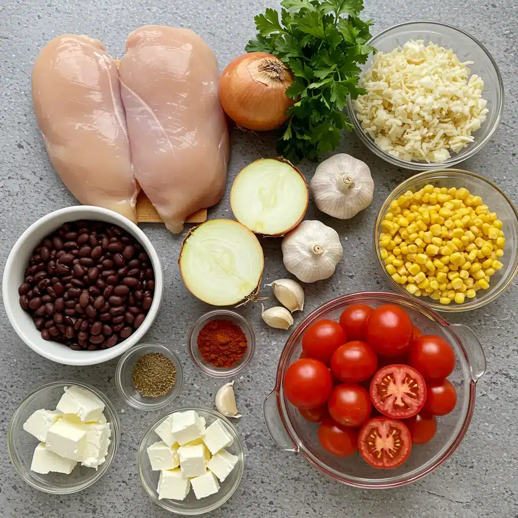 Chicken Taco Soup with Cream Cheese Ingredients