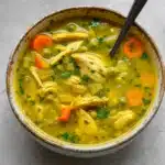 Ingredients for Cozy Turmeric Chicken Healing Soup