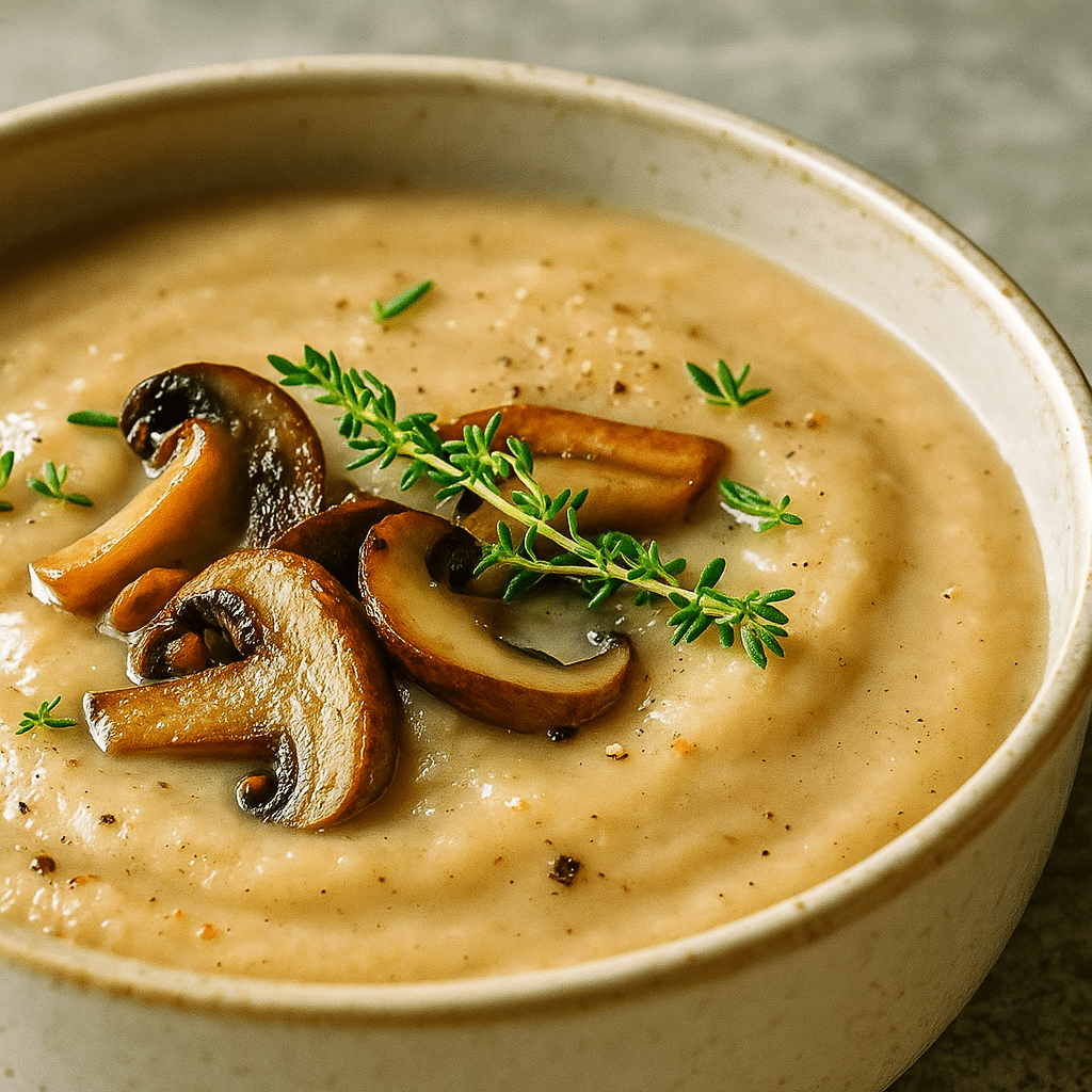 Creamy Mushroom Soup with Thyme | Easy & Elegant Dinner
