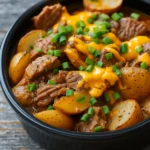 crockpot-loaded-steak-and-potato-bake-featured