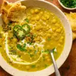 Curry Lentil Soup in rustic bowl