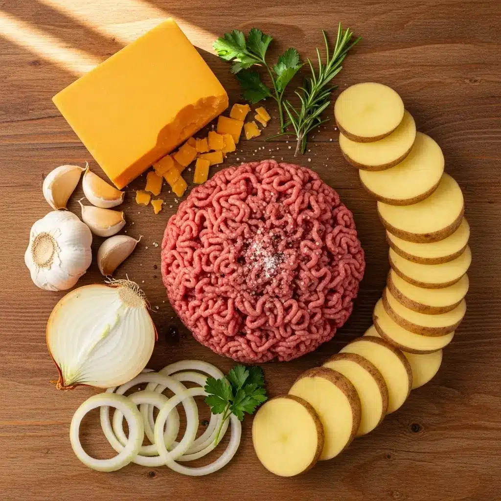 Ingredients for Easy Hobo Casserole Recipe