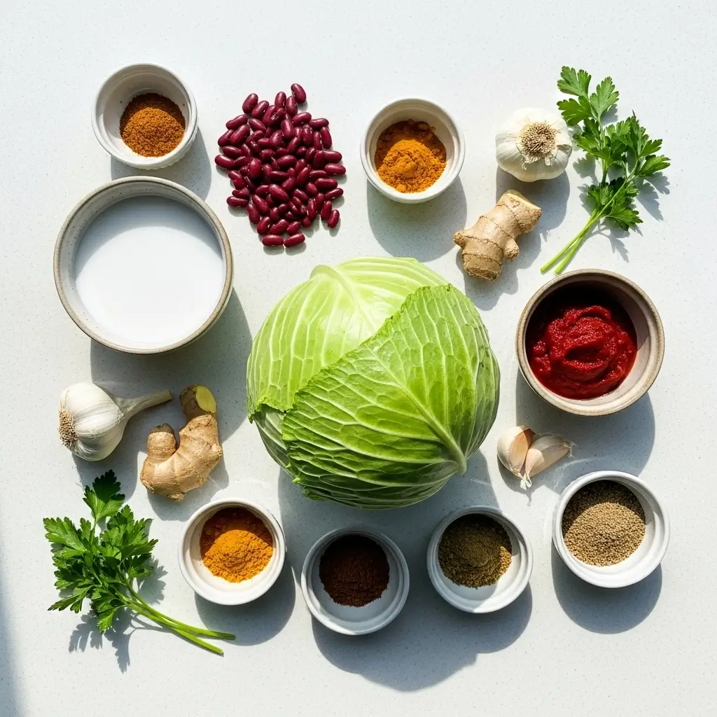 easy vegetarian cabbage soup ingredients