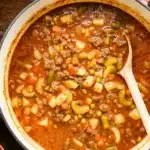 Ground Beef Vegetable Soup bowl
