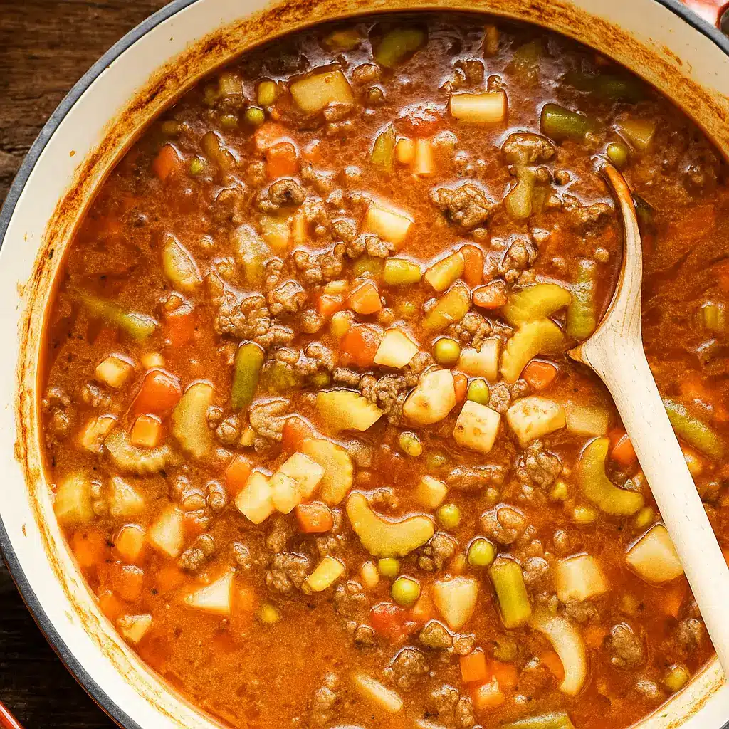 Ground Beef Vegetable Soup – Quick, Hearty, and Delicious