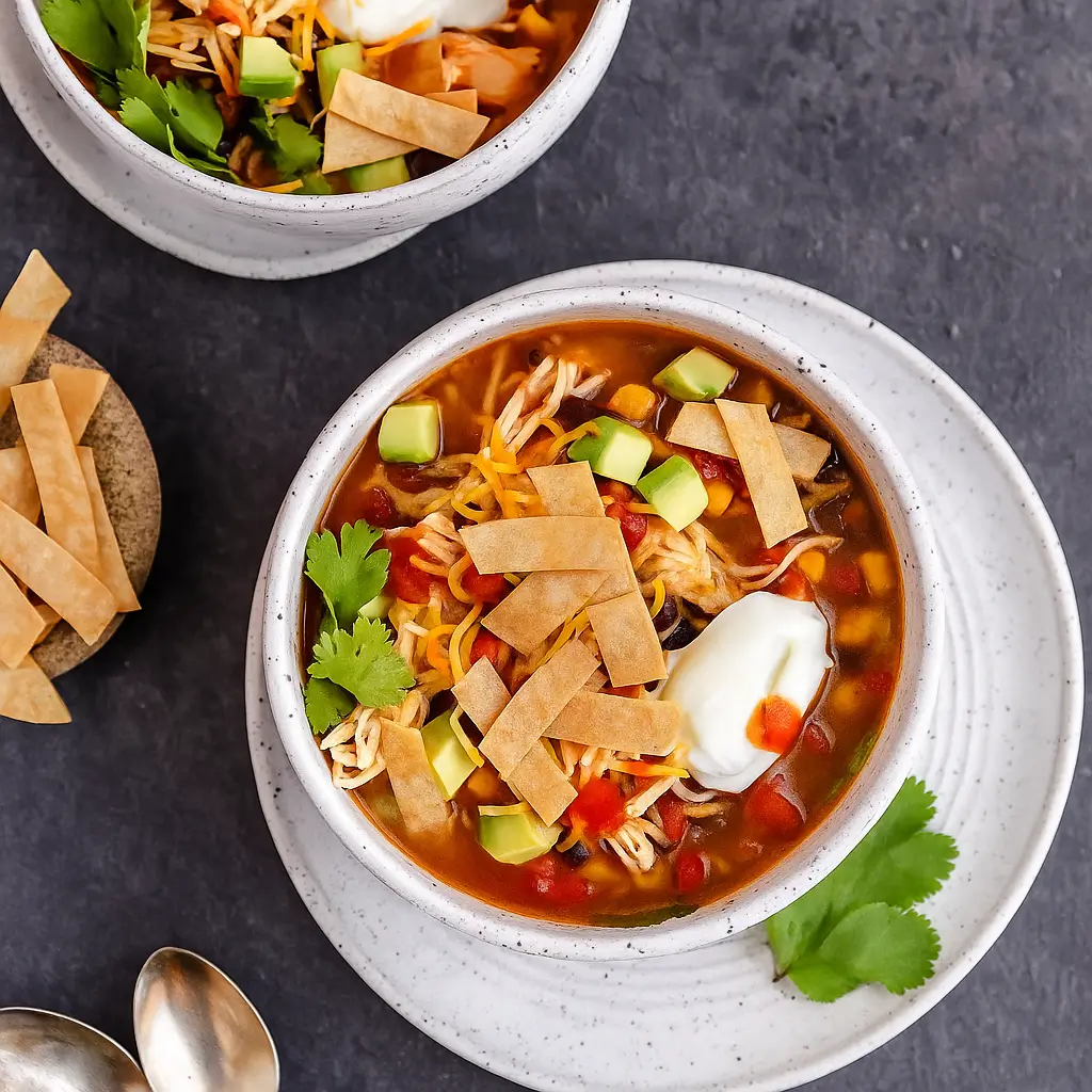 Healthy Chicken Tortilla Soup – Easy, Hearty & Delicious