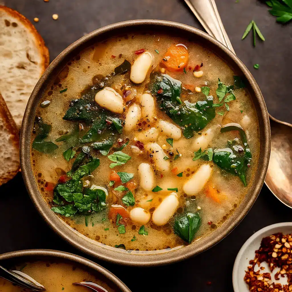 Hearty Tuscan White Bean Soup – Quick, Healthy & Delicious