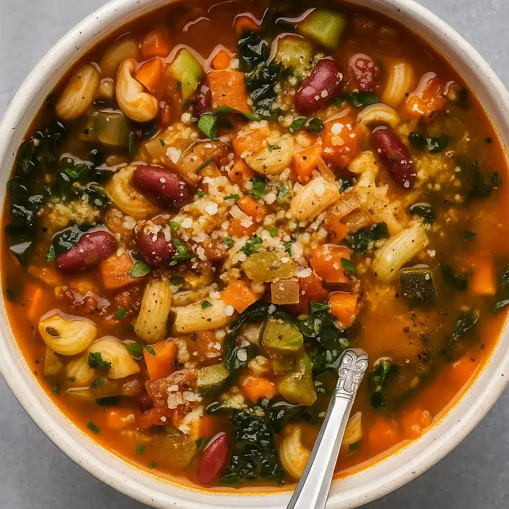 Minestrone Soup with Gluten-Free Noodles: Cozy Italian Comfort