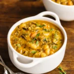 Nourishing Pumpkin Wild Rice Soup in a cozy fall setting