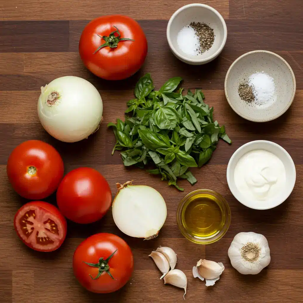 Ingredients for Copycat Panera Tomato Soup Recipe