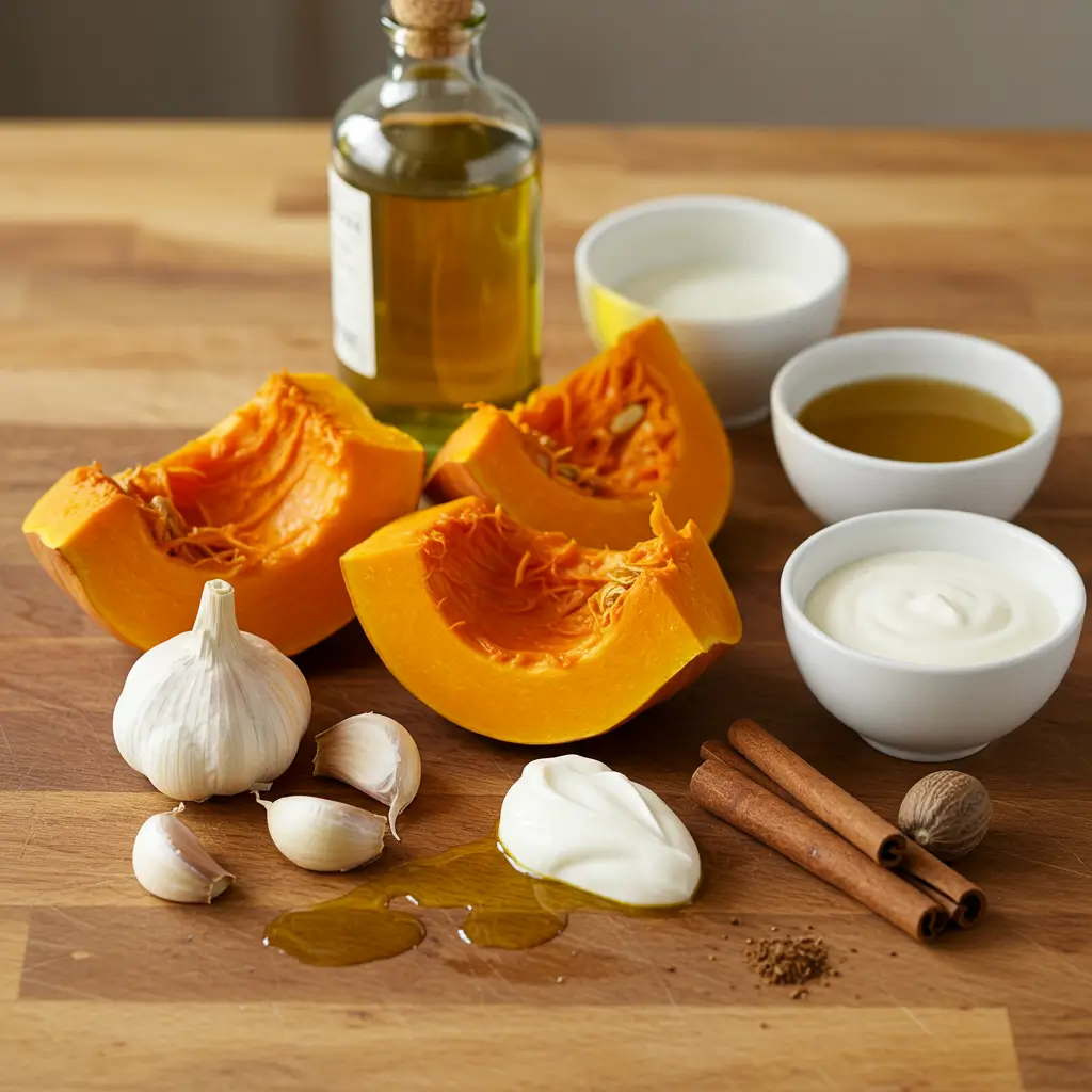 easy roasted pumpkin soup ingredients