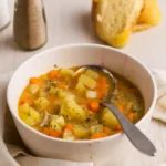 Simple Potato Soup Recipe in a cozy bowl