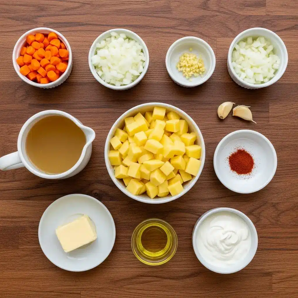 Ingredients for Simple Potato Soup Recipe