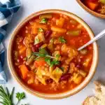Slow Cooker Cabbage Soup with Hamburger