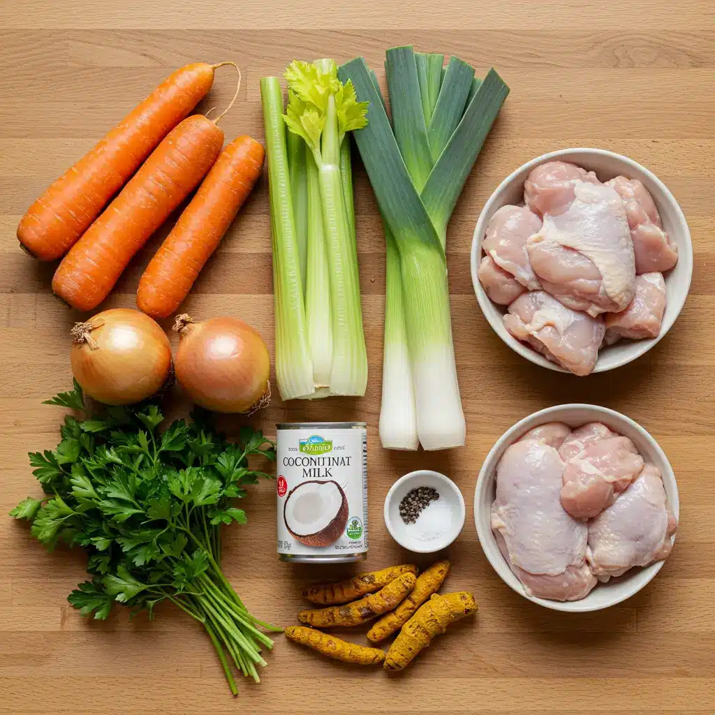 turmeric chicken soup ingredients