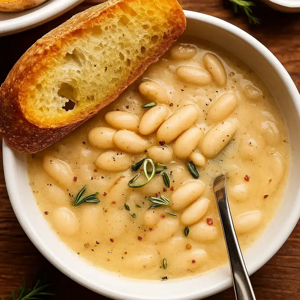 Vegan Rosemary Garlic White Bean Soup – Quick & Satisfying
