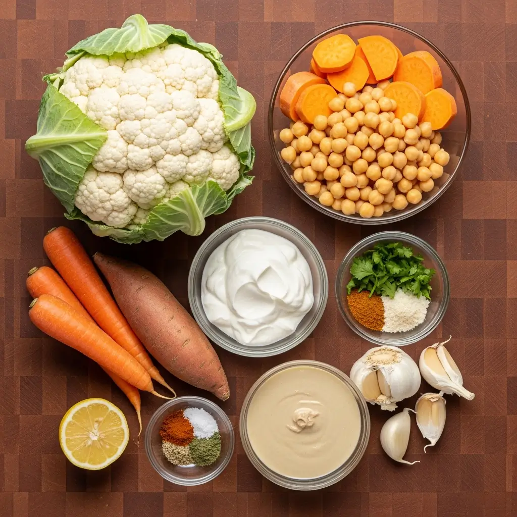 Ingredients for Anti-Inflammatory Harvest Glow Bowl